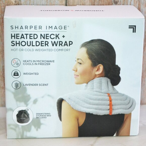 Sharper Image Neck And Shoulder Wrap Hot Cold Weighted New In Box Never Used - Picture 1 of 4